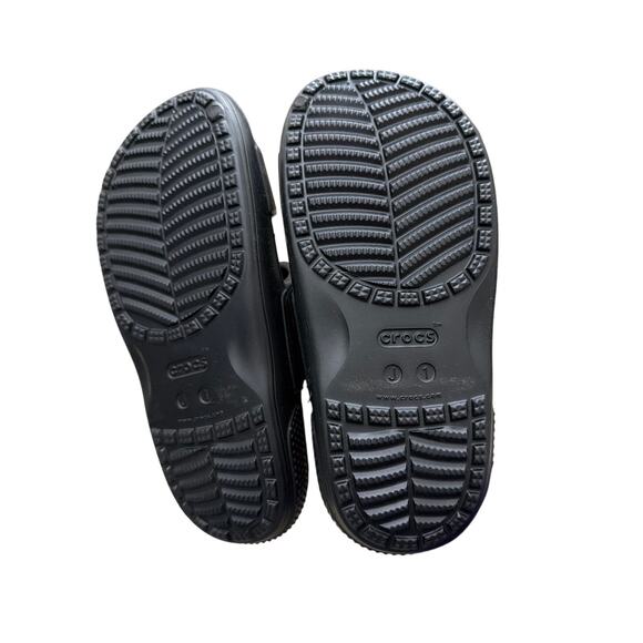 CROCS Classic Double Strap Slide Sandals Black Little Kids Size 1 New - Picture 5 of 6